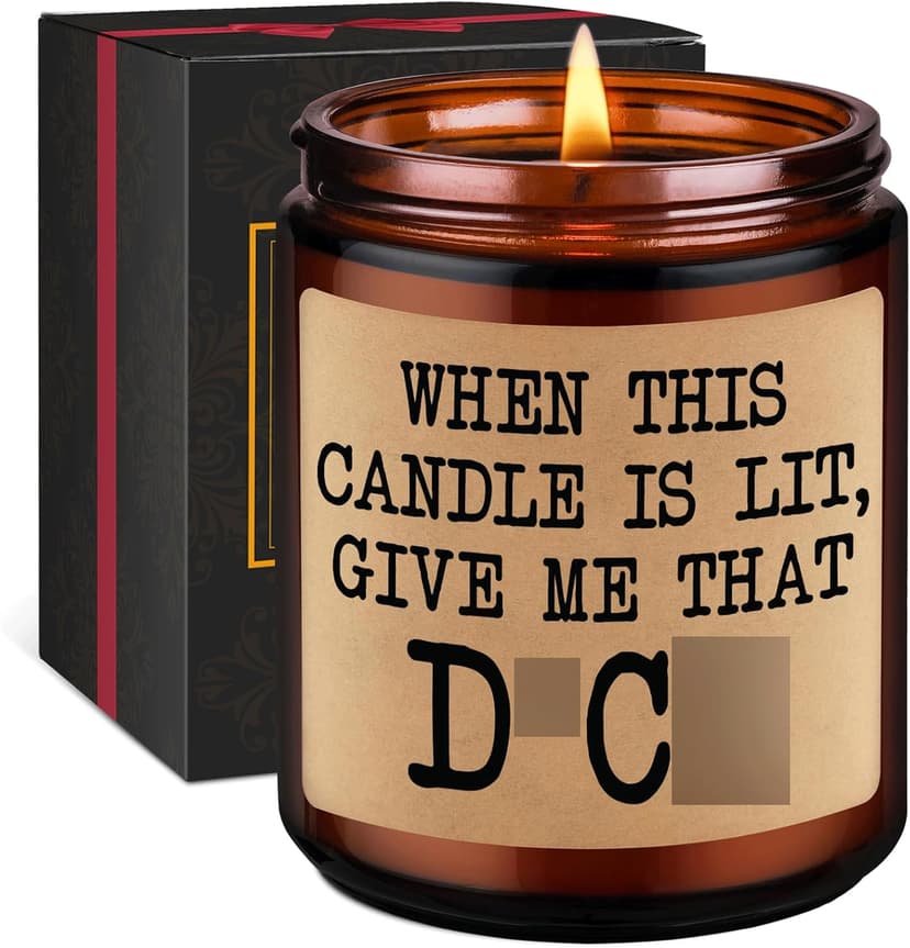 Funny Scented Candle Gift for Him or Her – Lavender, 9 oz