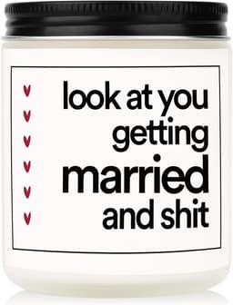 Funny Lavender Scented Soy Wax Candle for Bride & Couples