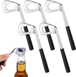 Golf Club Bottle Openers – Set of 5 (Silver)