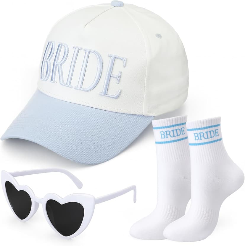 Trucker Hat, Heart Sunglasses & Socks Bachelorette Party Gift Set
