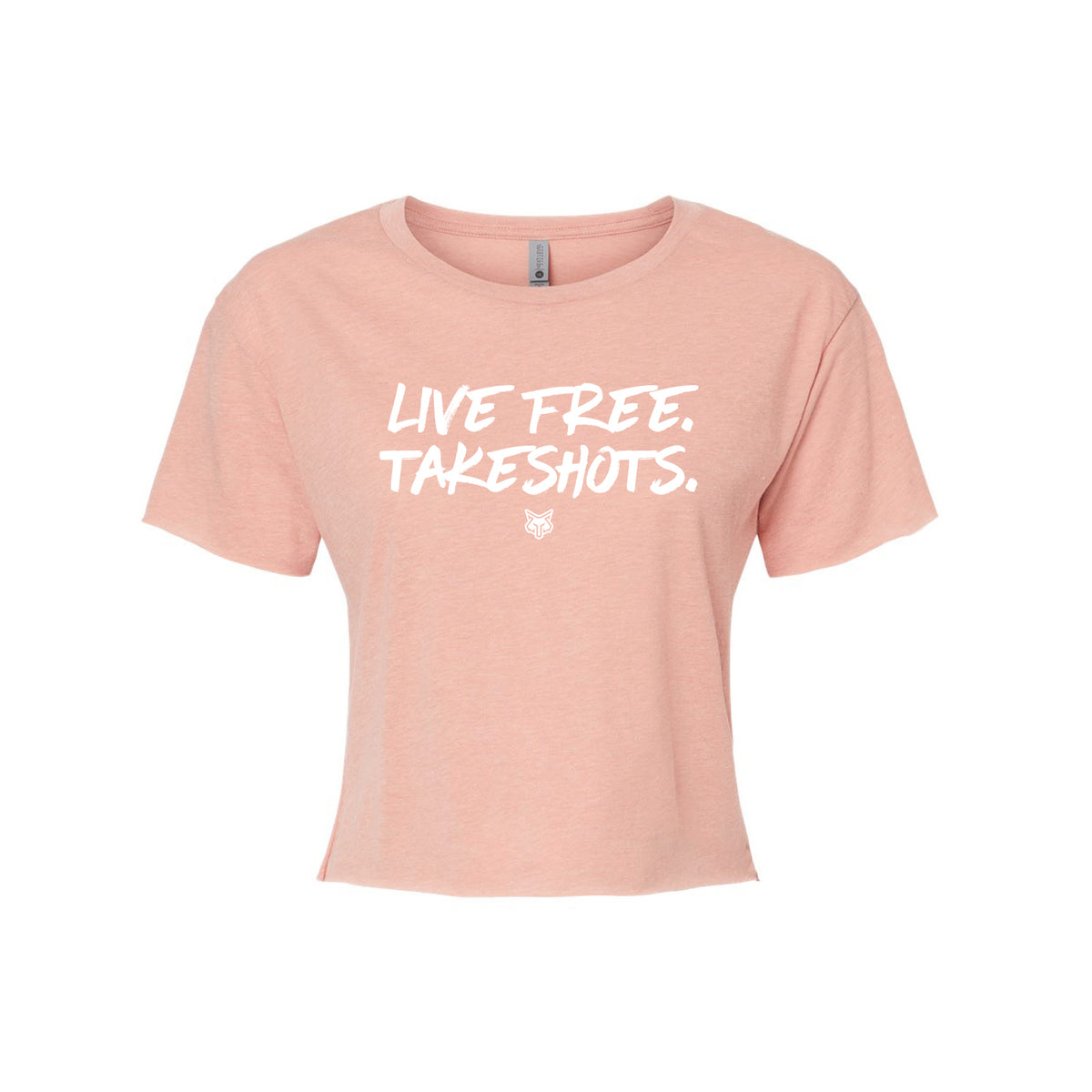 Women's Cropped Soft Cotton Live Free Shirt